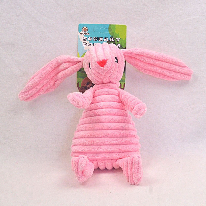 BOBO Y044WJ Squeaky Dog Toy Plush Dog Toy Bobo Light Pink Rabbit 