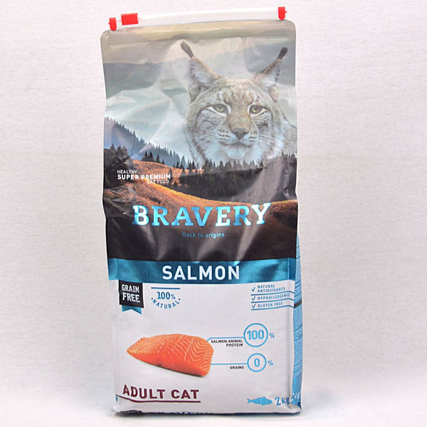 BRAVERY Adult Cat Salmon 2kg Cat Dry Food Bravery 
