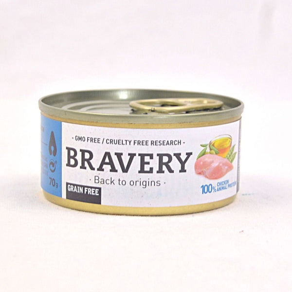 BRAVERY Cat Wet Food adult Chicken Breast and Peas 70g Cat Food Wet Bravery 