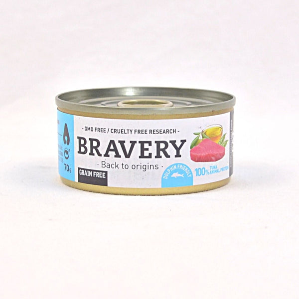 BRAVERY Cat Wet Food adult Tuna Loin and Peas 70g Cat Food Wet Bravery 