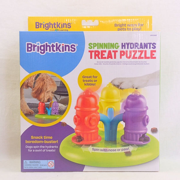 BRIGHTKINS Spinning Hydrants Treat Puzzle Dog Toy Brightkins 