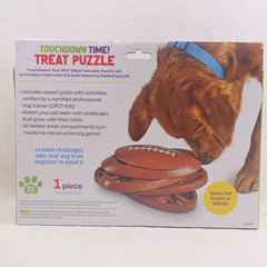 BRIGHTKINS Touchdown Time Treat Football Puzzle Dog Toy Brightkins 