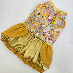 BUTIKDOGGY Mustard Yellow Batik Dress Pet Fashion ButikDoggy 