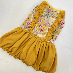 BUTIKDOGGY Mustard Yellow Batik Dress Pet Fashion ButikDoggy S 