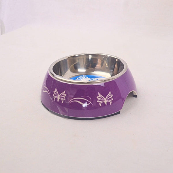 CATIT Tempat Makan 2in1 Stainless Style Bowl XSmall Purple Butterfly Pet Bowl Pet Republic Indonesia 