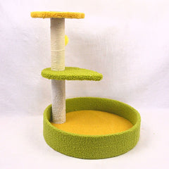 CATTREE Pet CT 0010 Yellow And Green 47 x 39 x 39 Cat House and Tree cattree 