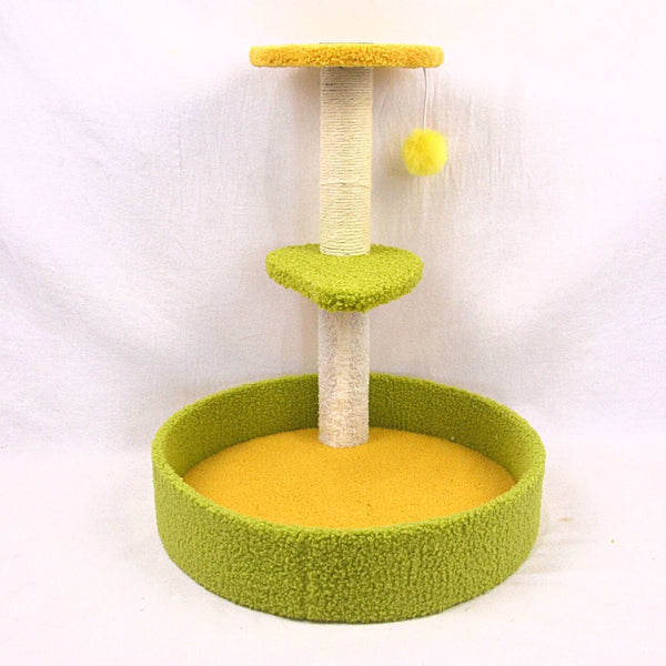 CATTREE Pet CT 0010 Yellow And Green 47 x 39 x 39 Cat House and Tree cattree 