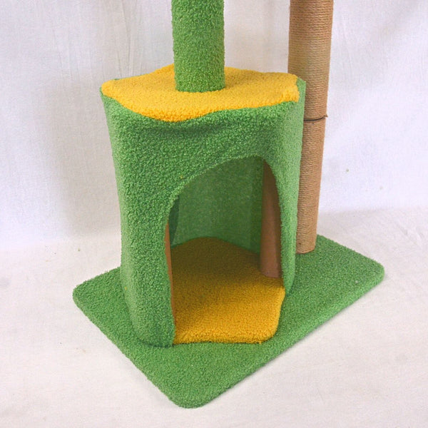 CATTREE Pet CT 0037 Yellow And Green 46 x 34 x 90 Cat House and Tree cattree 