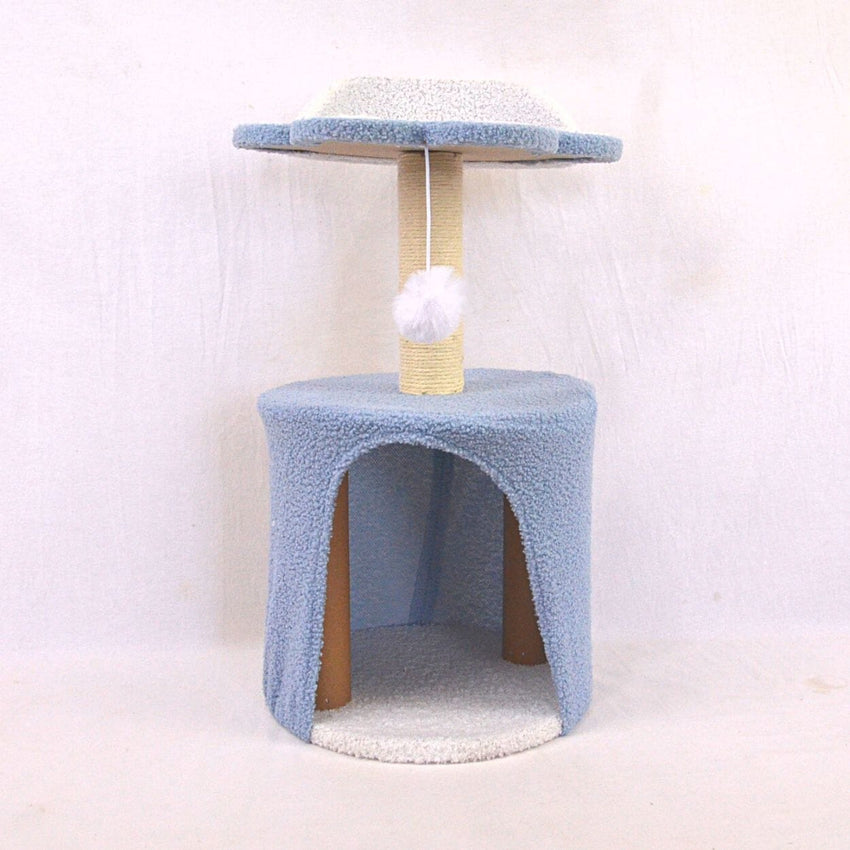 CATTREE Pet CT 0042 Blue 29 x 29 x 58 Cat House and Tree cattree 