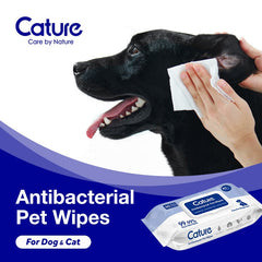 CATURE Antibacterial Wet Wipes 80pcs Grooming Pet Care Cature 