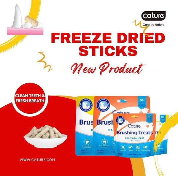 CATURE Oral Care Freeze Dried Treats Chicken Stick Cat Dental Care Pet Republic Indonesia 