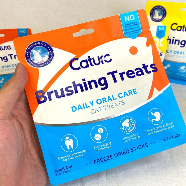 CATURE Oral Care Freeze Dried Treats Fish Sticks Cat Dental Care Pet Republic Indonesia 30gr 