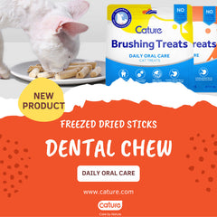 CATURE Oral Care Freeze Dried Treats Fish Sticks Cat Dental Care Pet Republic Indonesia 