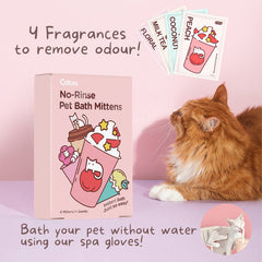 CATURE Waterless Spa Gloves NO Rinse Bath Mittens Grooming Pet Care Cature 