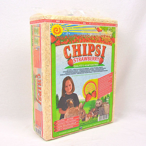 CHIPSI Wood Shaving Strawberry 3.2kg Small Animal Sanitasi Chipsi 