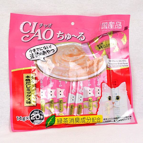 CIAO SC191 Liquid Churu Tuna Japanese Broth Flavor 20pcs Cat Snack Ciao 