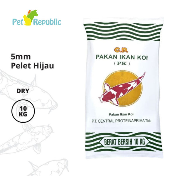 CPPETINDO Pakan Koi PK 5mm Green 10kg Fish Food Hikari 