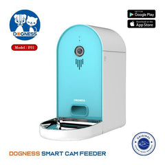 DOGNESS Smart Feeder with Camera 6L Pet Bowl Dogness Light Blue 
