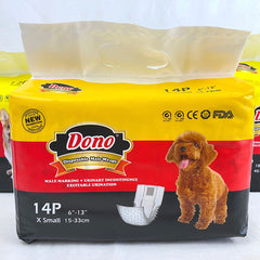 DONO Disposable Male Diaper Dog Sanitation dono XSmall 