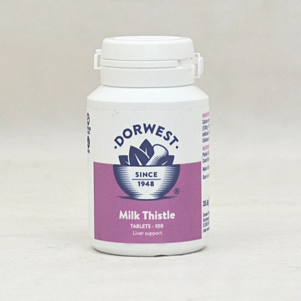 DORWEST Vitamin Liver Anjing Kucing Milk Thistle 100tab Pet Vitamin and Supplement Dorwest 