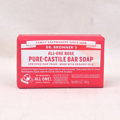 DR.Bronners Sabun Organik Castile Bar Soap Rose 140gr Grooming Shampoo and Conditioner Dr.Bronners 