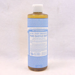 DR.Bronners Sabun Organik Castile Liquid Soap Baby Unscented 473ml Grooming Shampoo and Conditioner Dr.Bronners 