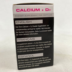 EXOTERRA Calcium and D3 Powder 40g Reptile Supplement Exoterra 