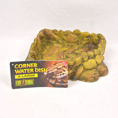EXOTERRA Corner Water Dish Reptile Habitat Accesories Exoterra 