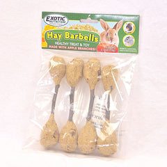 EXOTICNUTRITION Hay Barbells 70gr Small Animal Snack Exotic 