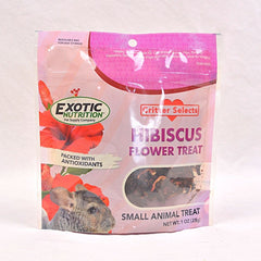 EXOTICNUTRITION Hibiscus Flower Treat 26gr Small Animal Snack Exotic 
