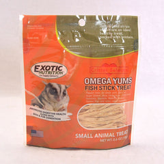 EXOTICNUTRITION Omega Yums Fish Stick Treat 18g Small Animal Snack Exotic Nutrition 
