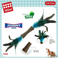 GIGWI 7068 Catnip Johnny Stick Double Side Feather Cat Toy Gigwi 