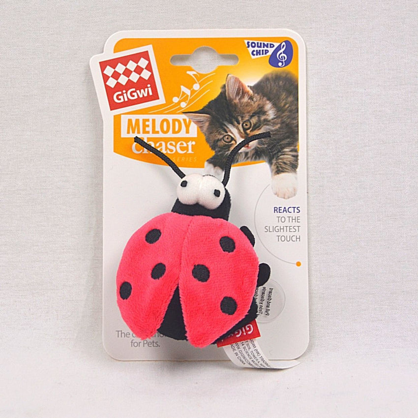 GIGWI Beetle Melody Chaser With Activated Sound Chip Cat Toy Gigwi 