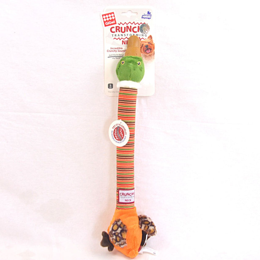 GIGWI Crunchy Neck Plush Friendz Duck 34cm Dog Toy Gigwi 