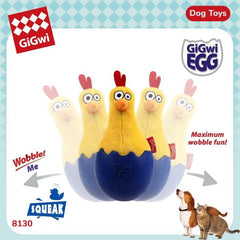 GIGWI Egg Wobble Fun Cock Dog Toy Gigwi 