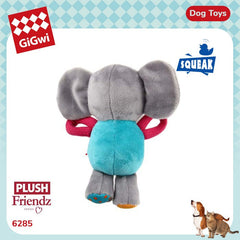 GIGWI Elephant Plush Friendz With Squeaker Dog Toy Gigwi 