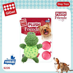 GIGWI Frog Plush Friendz with Refillable Squeaker 14cm Dog Toy Gigwi 