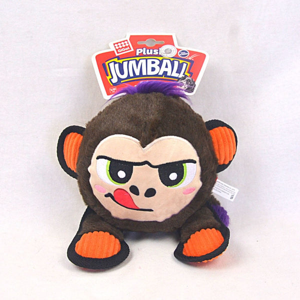 GIGWI Mainan Anjing Jumball Plush Brown Monkey 24cm Dog Toy Pet Republic Indonesia 