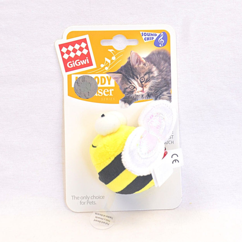 GIGWI Melody Chaser BEE With Activated Sound Chip Cat Toy Gigwi 