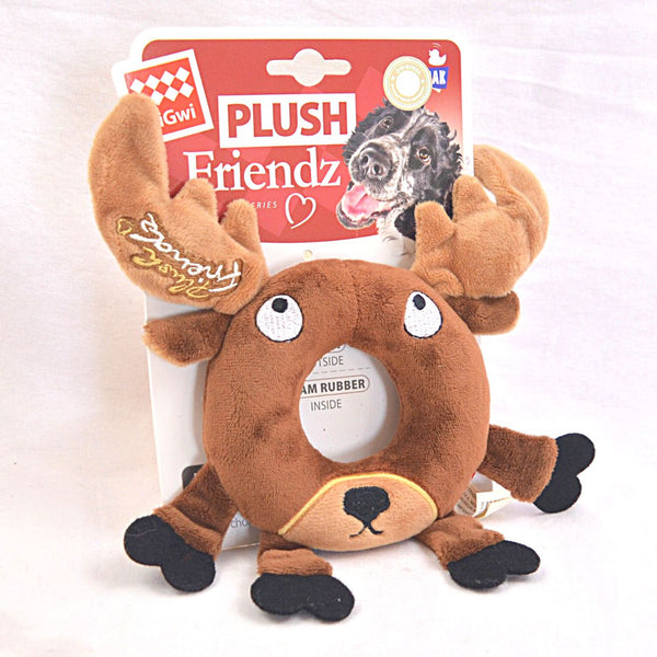 GIGWI Plush Friendz Medium With Foam Rubber Ring 19cm Dog Toy Gigwi Deer 