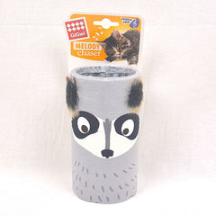 GIGWI Racoon Melody Chaser Tube With Sound Chip Cat Toy Gigwi 
