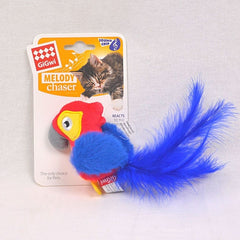 GIGWI Red Parrot Melody Chaser With Activated Sound Chip Cat Toy Gigwi 
