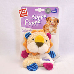 GIGWI Suppa Puppa Lion Squeaker Crinkle Inside 18cm Dog Toy Gigwi 