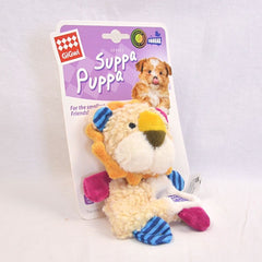 GIGWI Suppa Puppa Lion Squeaker Crinkle Inside 18cm Dog Toy Gigwi 