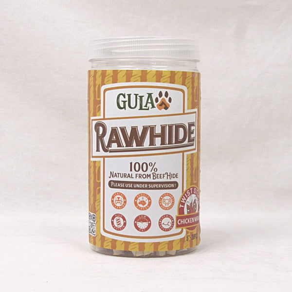 GULAPAWS Snack Anjing Dental Rawhide Twist Wrap Chicken 20pcs Dog Dental Chew Pet Republic Indonesia 