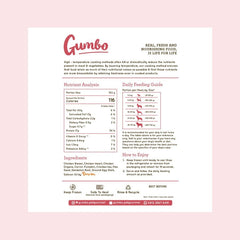 GUMBO Cooked Food Chicken and Cranberry 500gr Dog Frozen Food Gumbo 