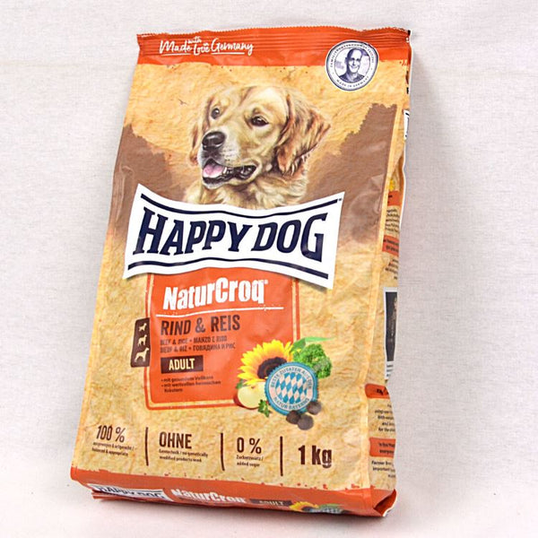 HAPPYDOG NaturCroq Adult Beef and Rice Dog Food Dry Happy Dog 1kg 