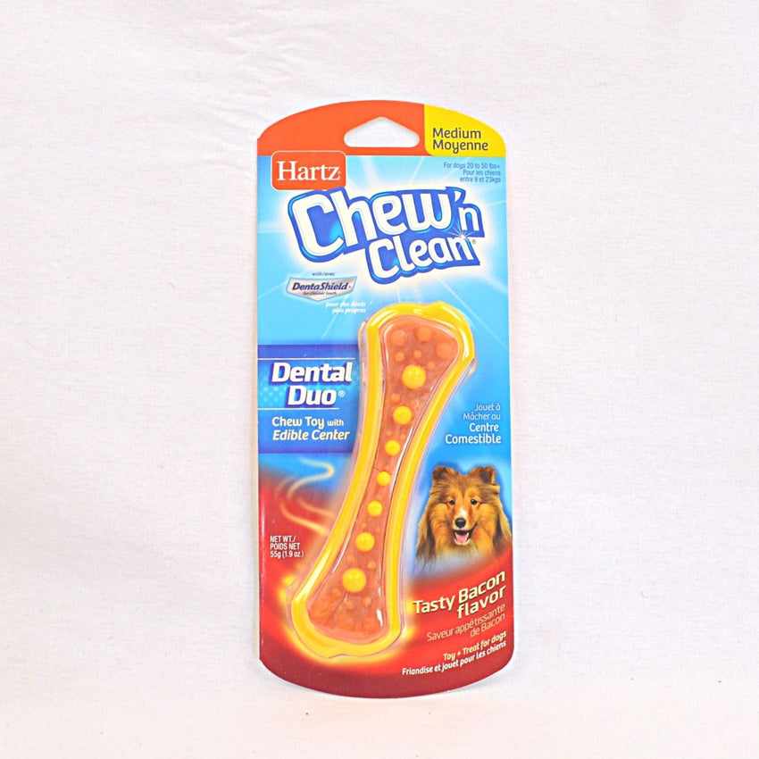 HARTZ Chew and Clean Dental Duo Medium Dog Toy Hartz Yellow 