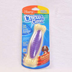 HARTZ Chew and Clean Middlin Tuff Bone Medium Dog Toy Hartz Purple 