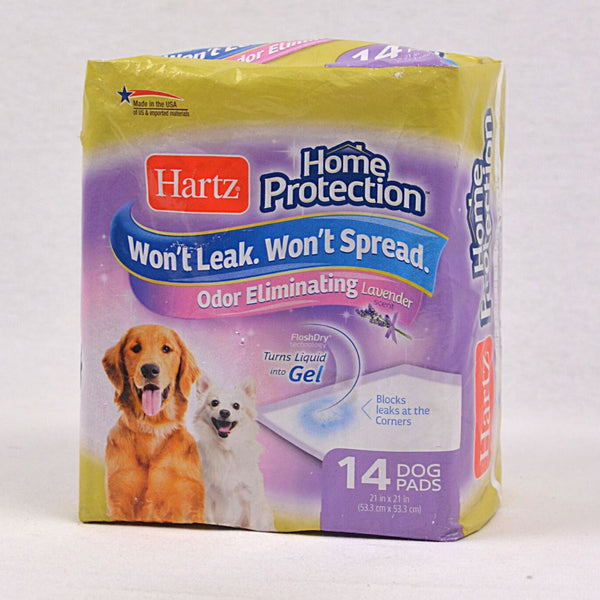HARTZ Home Protection Dog Pad Odor Eliminat 14pads Dog Sanitation Hartz 